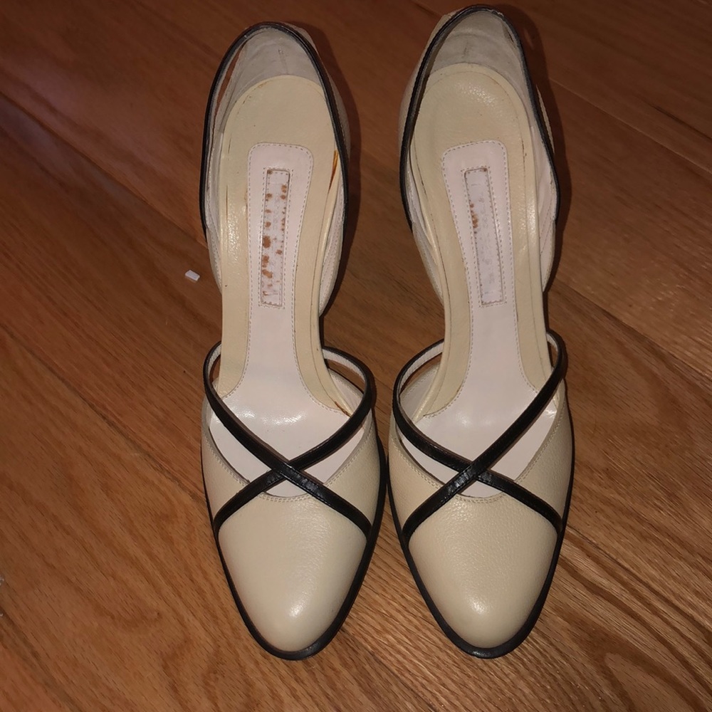 Size 39 Narcisco Rodriguez White & Black Heels